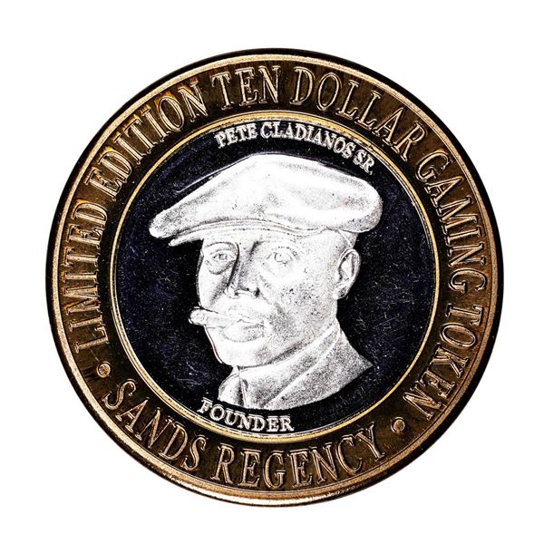 .999 Silver Sands Regency Reno, Nevada $10 Casino Limited Edition Gaming Token