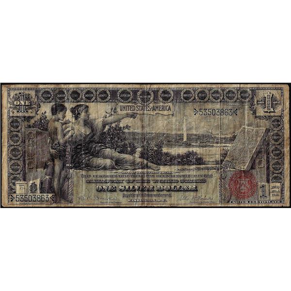 1896 $1 Educational Silver Certificate Note
