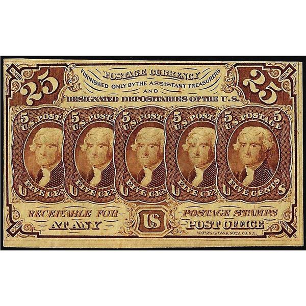 July 17, 1862 First Issue Twenty-Five Cents Fractional Currency Note