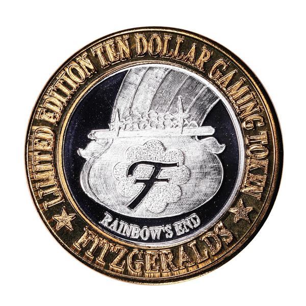 .999 Silver Fitzgerald's Casino & Hotel Las Vegas, NV $20 Limited Edition Gaming Token