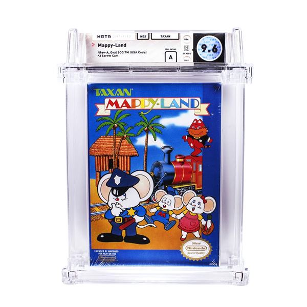 Mappy-Land NES Nintendo Sealed Video Game WATA 9.6/A