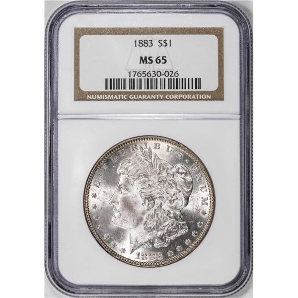 1883 $1 Morgan Silver Dollar Coin NGC MS65