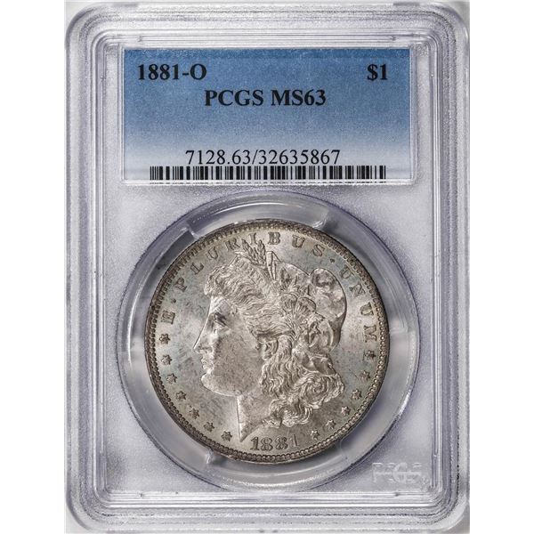 1881-O $1 Morgan Silver Dollar Coin PCGS MS63
