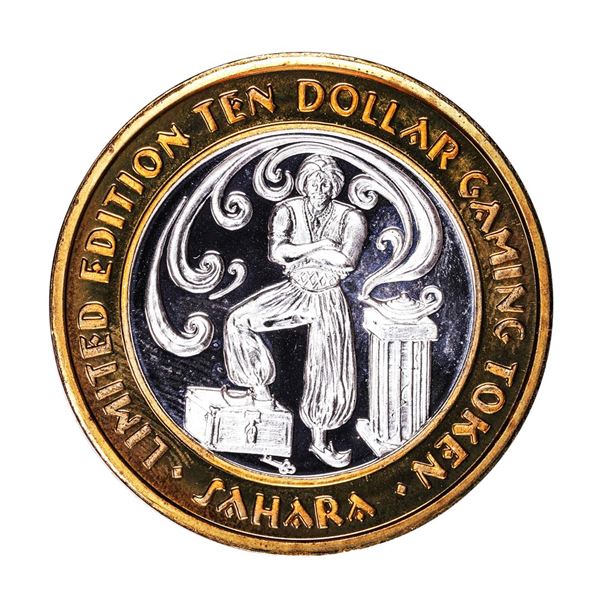 .999 Silver Sahara Las Vegas, Nevada $10 Casino Limited Edition Gaming Token