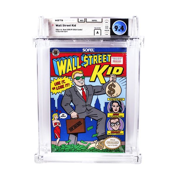Wall Street Kid NES Nintendo Sealed Video Game WATA 9.4/A