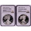 Image 1 : Lot of 1986-S $1 Proof American Silver Eagle Coins NGC PF69 Ultra Cameo