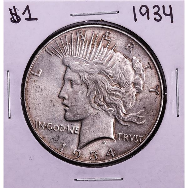 1934 $1 Peace Silver Dollar Coin