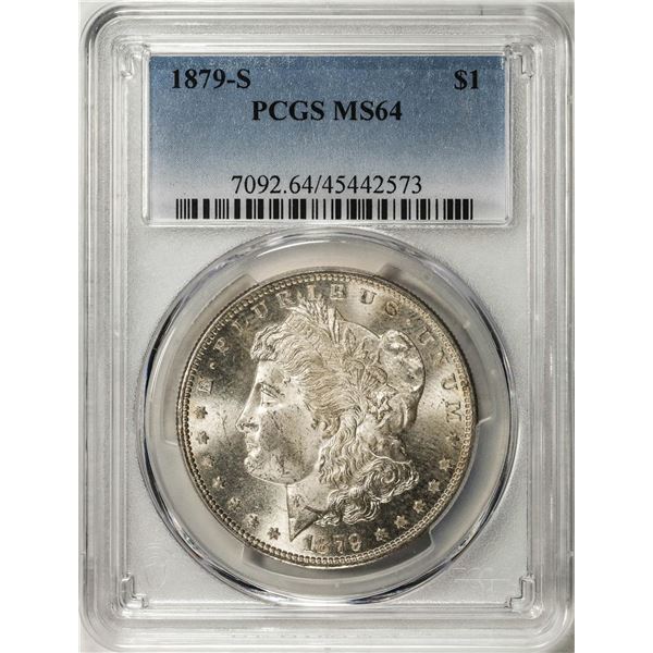 1879-S $1 Morgan Silver Dollar Coin PCGS MS64