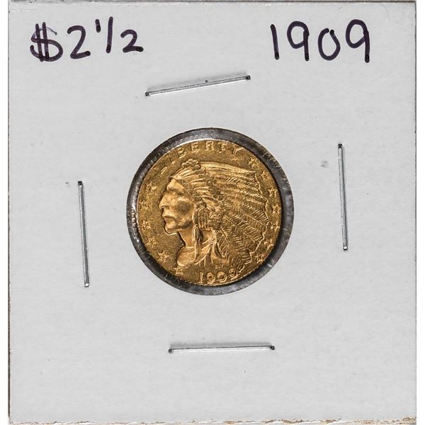 1909 $2 1/2 Indian Head Quarter Eagle Gold Coin
