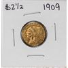 Image 1 : 1909 $2 1/2 Indian Head Quarter Eagle Gold Coin