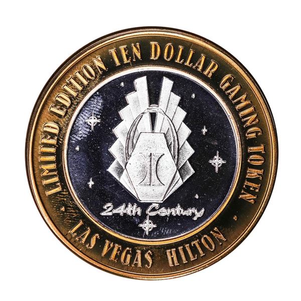 .999 Silver Hilton Las Vegas, Nevada $10 Casino Limited Edition Gaming Token