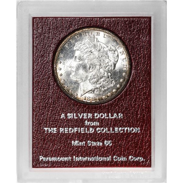 Redfield Collection 1881-S $1 Morgan Silver Dollar Coin Mint State 65