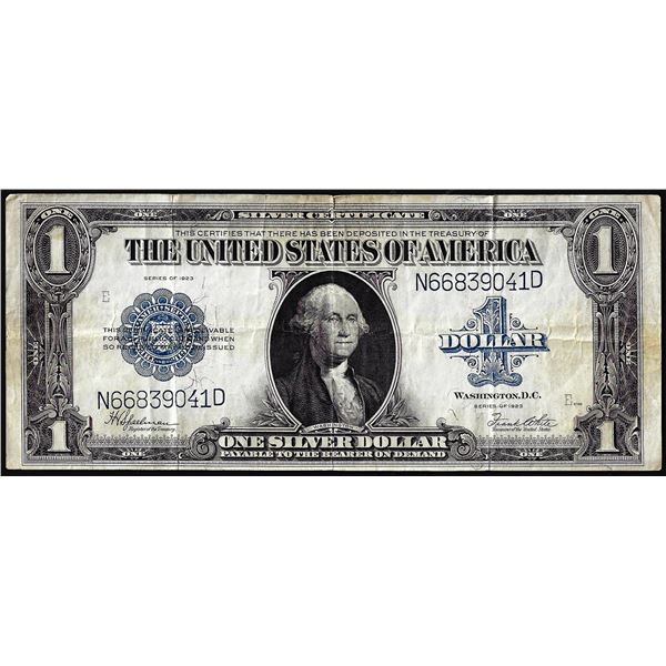 1923 $1 Silver Certificate Note