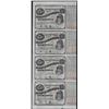 Image 1 : Uncut Sheet of (4) State of Louisiana Baby Bond Obsolete Notes
