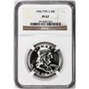 Image 1 : 1956 Type 2 Proof Franklin Half Dollar Coin NGC PF67