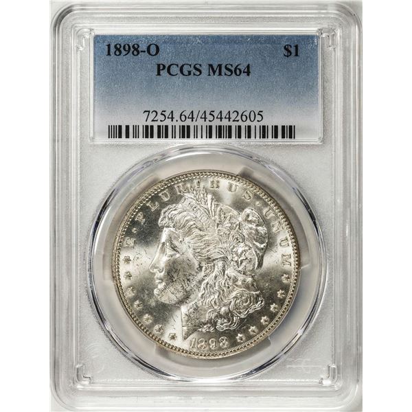 1898-O $1 Morgan Silver Dollar Coin PCGS MS64