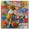 Image 1 : Mr Brainwash "Work Well Together" Original Mixed Media On Paper