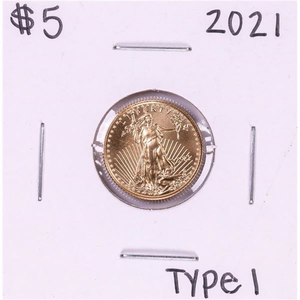 2021 Type 1 $5 American Gold Eagle Coin