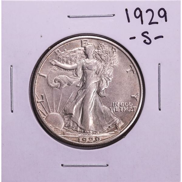 1929-S Walking Liberty Half Dollar Coin