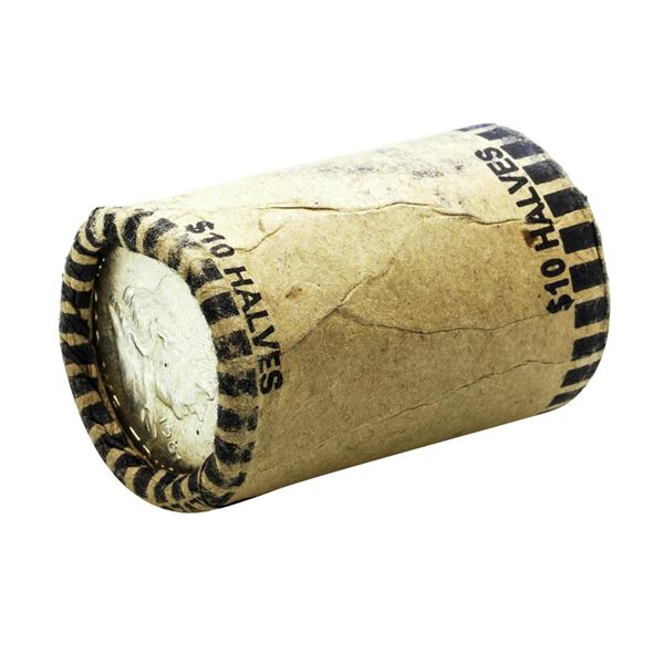 Roll of (20) Brilliant Uncirculated 1961 Franklin Half Dollar Coins