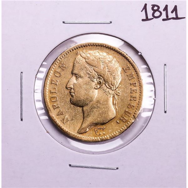 1811 France 40 Francs Napoleon I Gold Coin