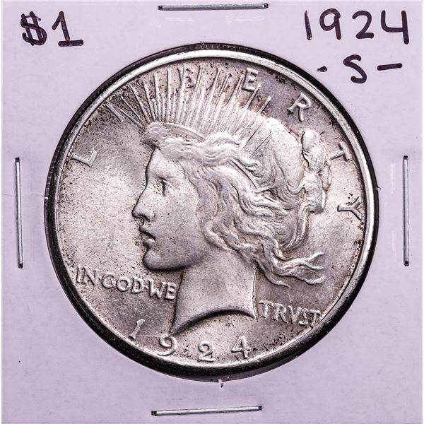 1924-S $1 Peace Silver Dollar Coin