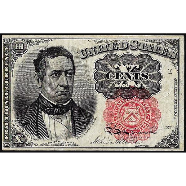 1874 Fifth Issue Ten Cents Fractional Currency Note