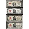 Image 1 : Lot of (4) 1928 $2 Legal Tender Notes