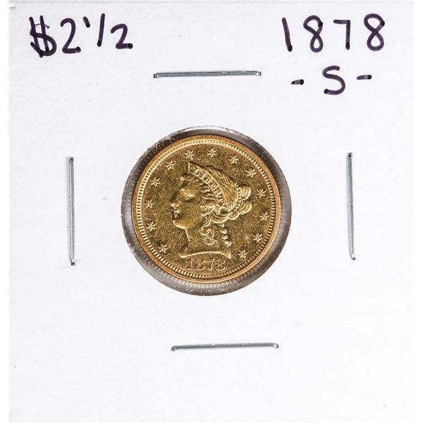 1878-S $2 1/2 Liberty Head Quarter Eagle Gold Coin