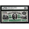 Image 1 : 1872 $50 State of South Carolina Obsolete Note PMG Gem Uncirculated 66EPQ