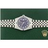 Image 4 : Rolex Men's Stainless Steel Blue String Diamond & Sapphire Datejust Wristwatch