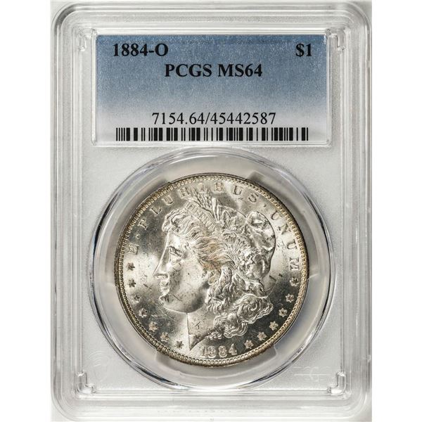 1884-O $1 Morgan Silver Dollar Coin PCGS MS64