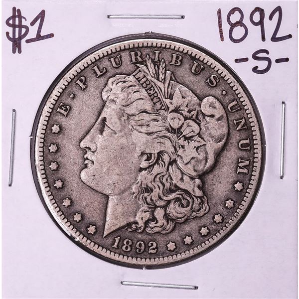 1892-S $1 Morgan Silver Dollar Coin