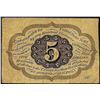 Image 2 : July 17, 1862 First Issue Five Cents Fractional Currency Note