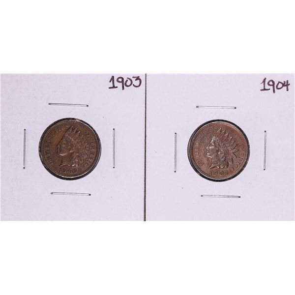 Lot of 1903-1904 Indian Head Cent Coins