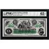 Image 1 : 1872 $20 State of South Carolina Obsolete Note PMG Gem Uncirculated 65EPQ