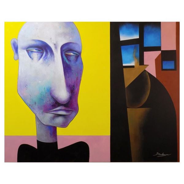 Berberyan "Now I Am Really Confused" Original Acrylic On Canvas