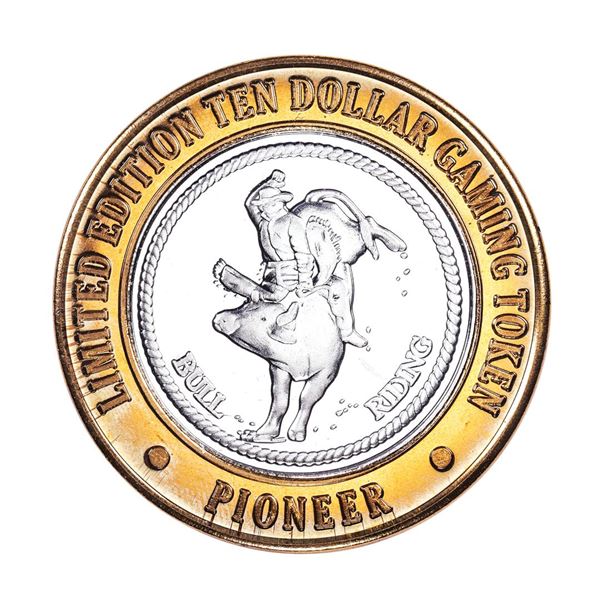 .999 Fine Silver Pioneer Laughlin, NV $10 Limited Edition Gaming Token