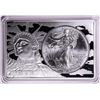 Image 1 : 2013 $1 American Silver Eagle Coin & 2oz Silver Bar Set