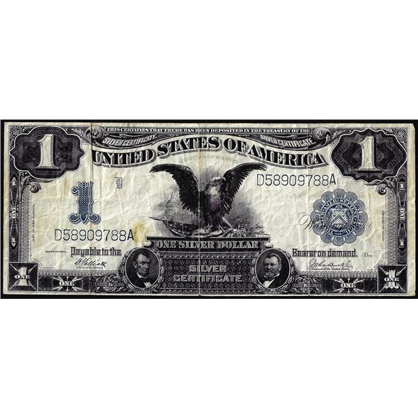 1899 $1 Black Eagle Silver Certificate Note