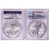 Image 1 : Lot of 2021-(S) & (W) Type 2 $1 American Silver Eagle Coins PCGS MS69 First Strike