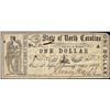 Image 1 : 1866 $1 State of North Carolina Raleigh Obsolete Note