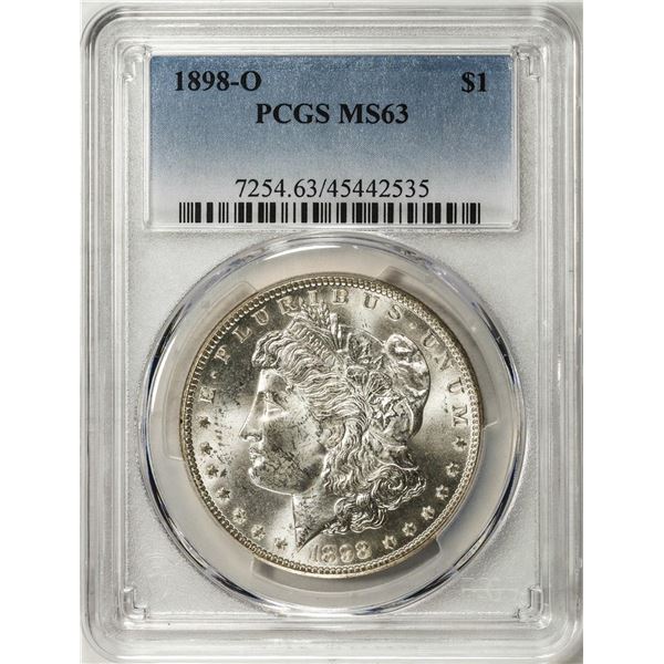 1898-O $1 Morgan Silver Dollar Coin PCGS MS63
