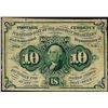 Image 1 : July 17, 1862 10 Cents First Issue Fractional Currency Note