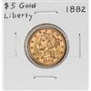 Image 1 : 1882 $5 Liberty Head Half Eagle Gold Coin