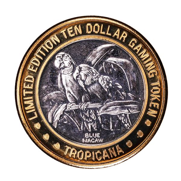 .999 Fine Silver Tropicana Las Vegas $10 Casino Limited Edition Gaming Token