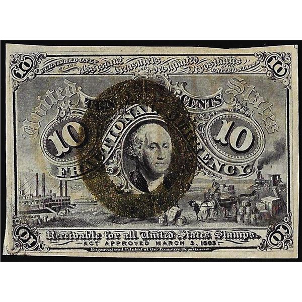 March 3, 1863 10 Cents Second Issue Fractional Currency Note