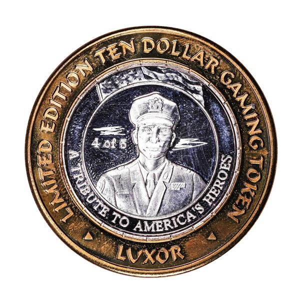 .999 Silver Luxor Las Vegas Nevada $10 Casino Limited Edition Gaming Token