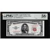 Image 1 : 1953C $5 Legal Tender STAR Note Fr.1535* PMG Choice About Uncirculated 58EPQ