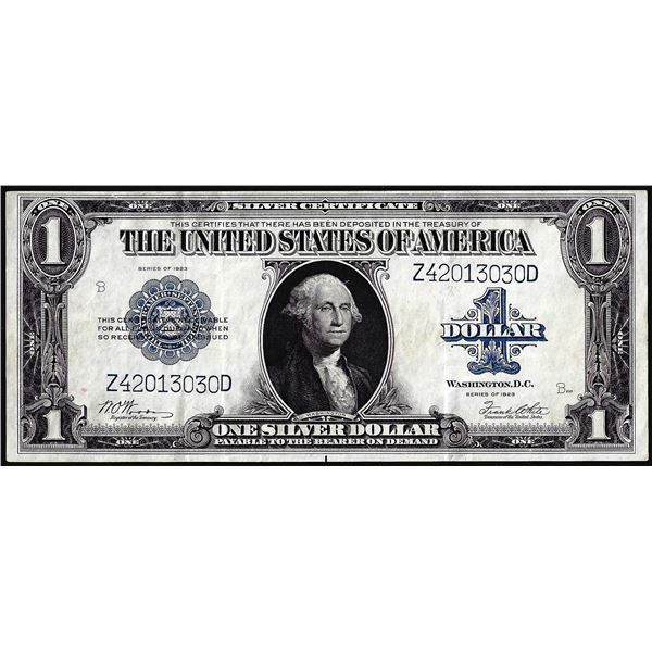 1923 $1 Silver Certificate Note